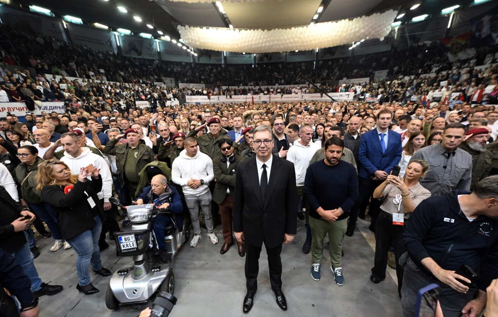 Serbia on track for high turnout as students challenge ruling party