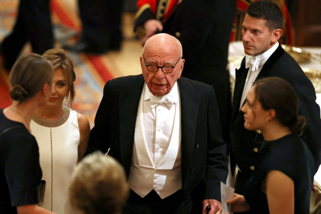 Palace intrigue: Rupert Murdoch and his family have inspired plays and TV shows — Phil Noble / AFP