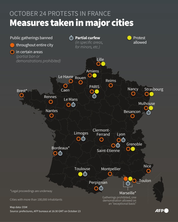 Police fire tear gas as new French demonstrations kick off