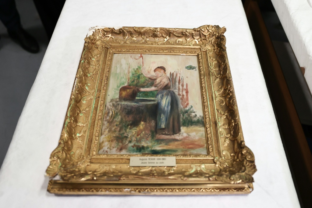 The two paintings were 'in relatively good condition', although 'the two works showed signs of damage,' the prosecutor said — Thibaud MORITZ / AFP