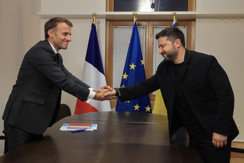 Zelensky met Macron and other EU leaders in Brussels — Ludovic MARIN / AFP