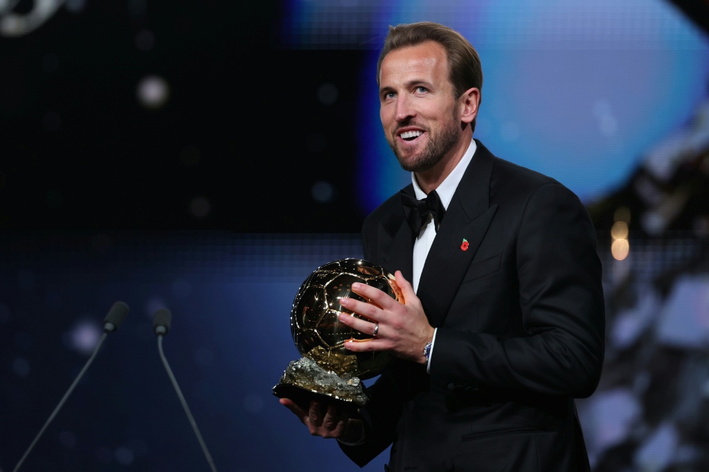 Harry Kane became the first Englishman to win the Ballon d'Or for 25 years — FRANCK FIFE / AFP