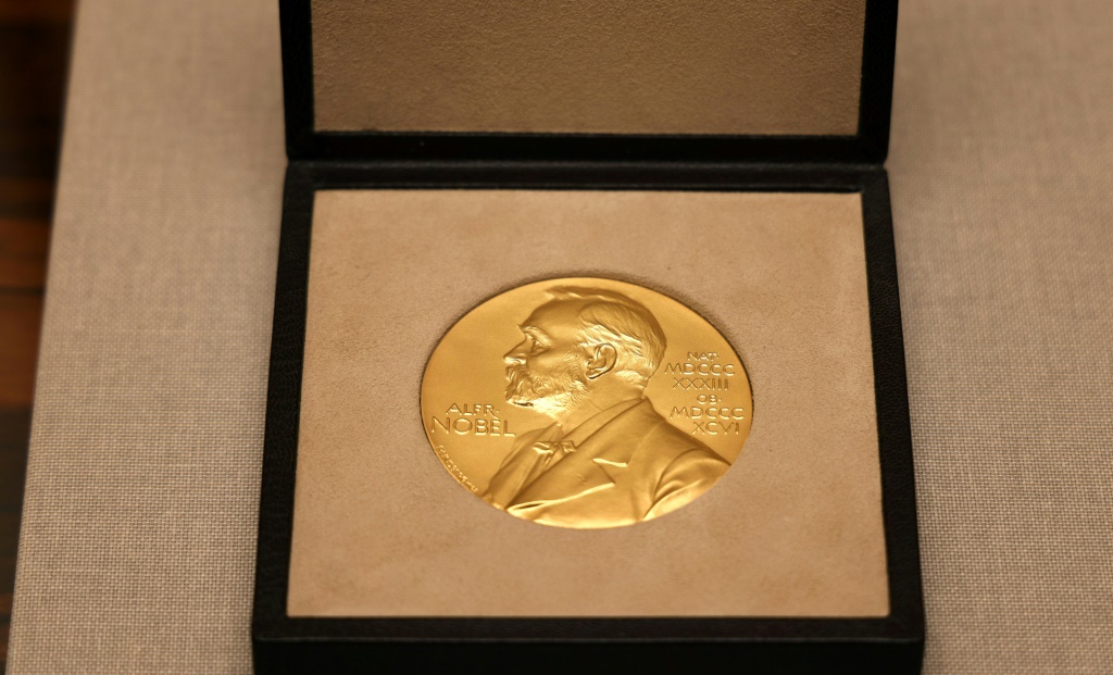 Venezuelan opposition leader Maria Corina Machado gave her Nobel gold medal to Trump last year, judging he deserved it after the US capture of Nicolas Maduro — ADRIAN DENNIS / AFP