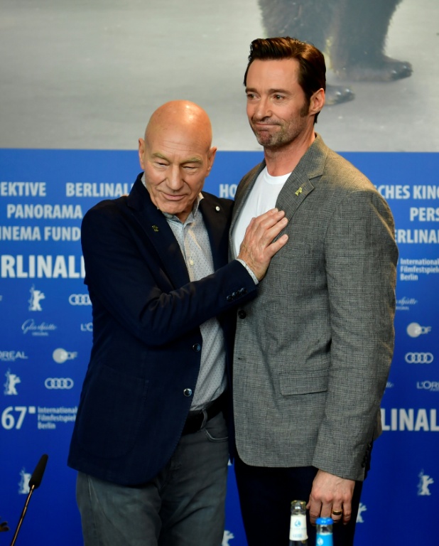 In the 'X-Men' universe, Patrick Stewart (L) starred alongside Hugh Jackman (R), who played Wolverine — John MACDOUGALL / AFP