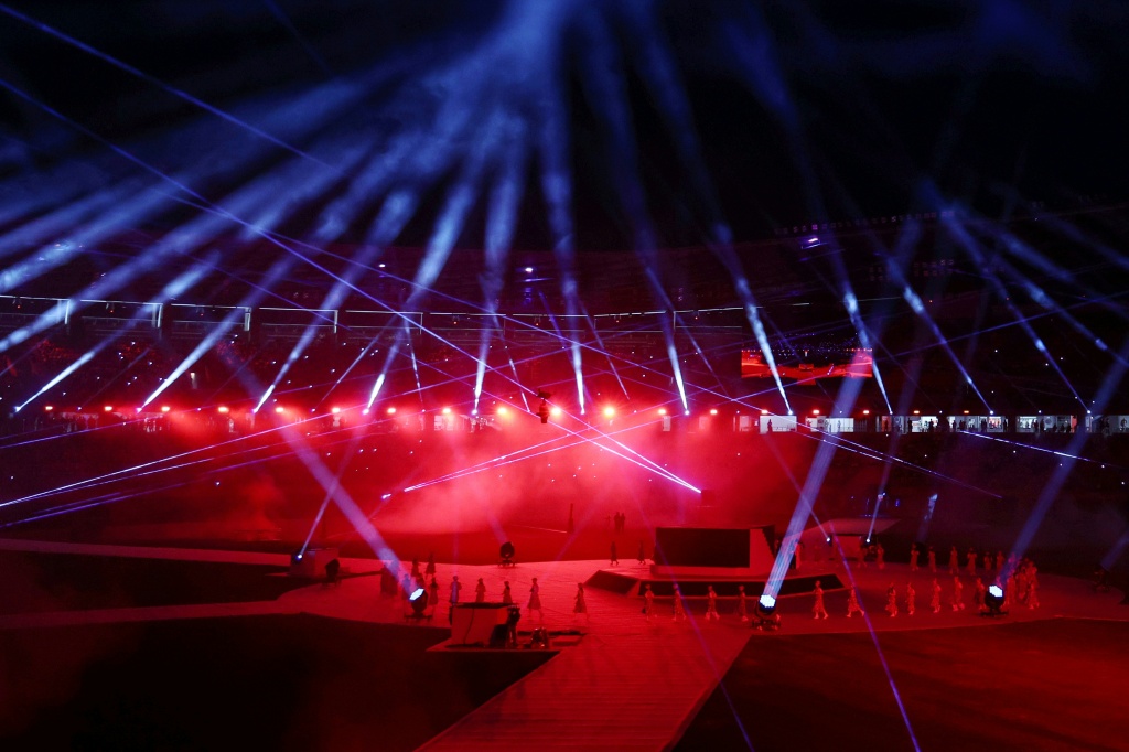 Performers take part in the closing ceremony of the 2026 Asian Games — David GRAY / AFP