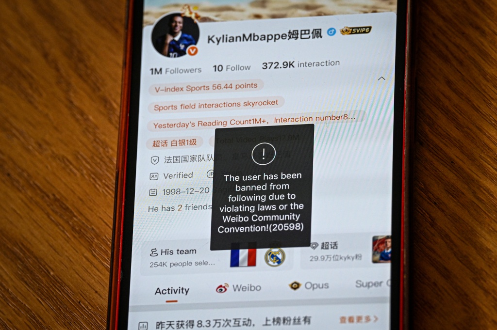 Real Madrid apologise to China over Mbappe comments