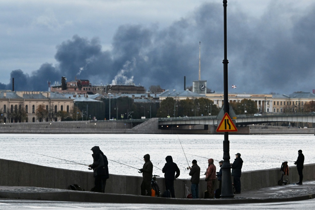Ukraine sets Saint Petersburg refinery ablaze in large-scale drone attack