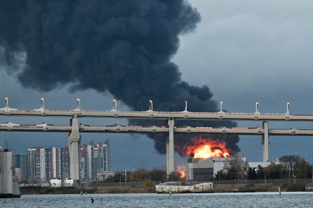 Ukraine says its strikes on Russia are fair retribution for Moscow's daily attacks on Ukrainian cities — STRINGER / AFP