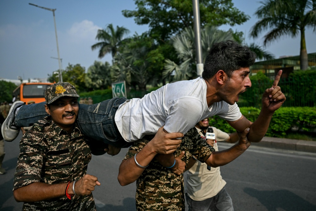 India's most recognisable stage for public dissent has officially lost its status as an authorised protest venue — Arun SANKAR / AFP