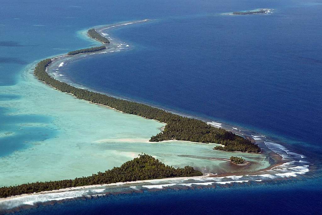 Delegates will take a one-day trip to low-lying Tuvalu, where they will see first-hand the impact of climate change on threatened atolls in the Pacific — TORSTEN BLACKWOOD / AFP