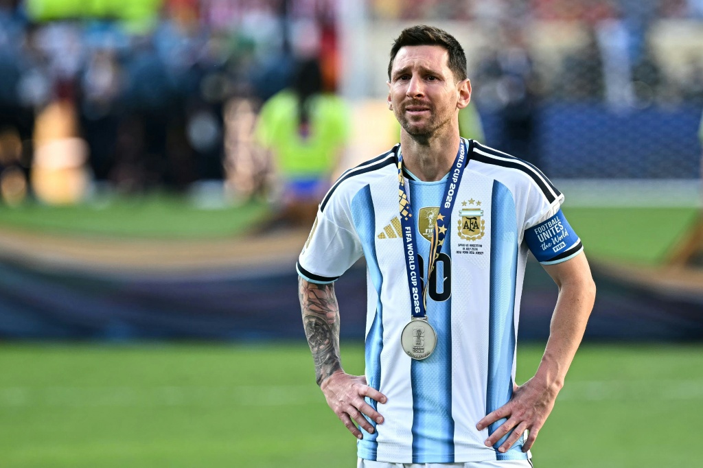 Lionel Messi broke down in tears after Argentina lost the 2026 World Cup final to Spain, dashing his dream of offering his country back-to-back victories — Paul ELLIS / AFP