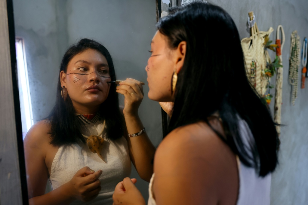 'We Indigenous peoples suffer greatly from environmental impacts,' Tainara da Costa, 22, told AFP — MICHAEL DANTAS / AFP