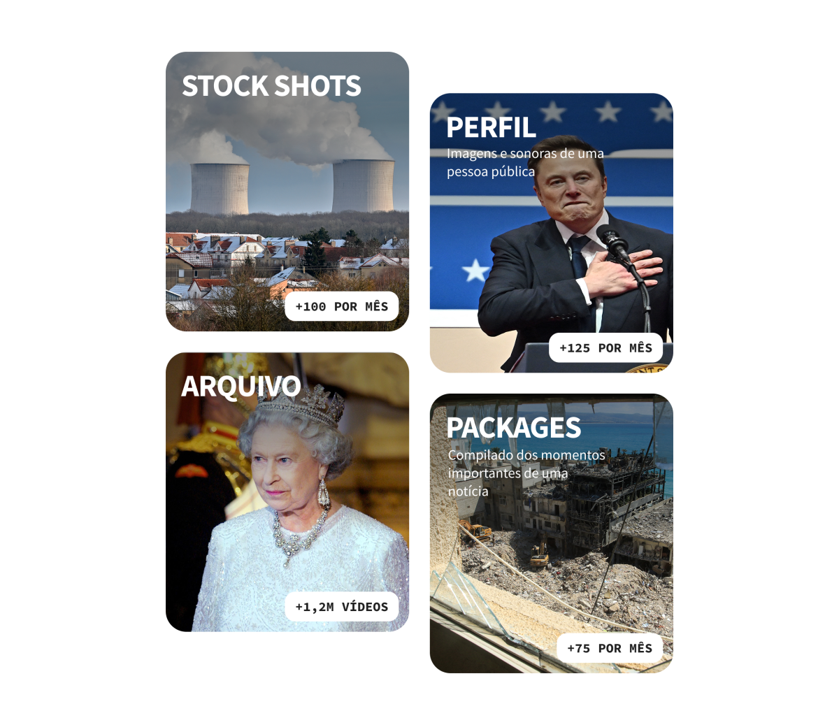 Stock shots, perfil, arquivo, packages