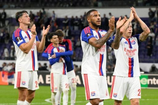 Les Lyonnais restent sur un beau succès en Ligue Europa sur la replouse d'Anderlecht à Bruxelles, le 16 septembre 2026 — JOHN THYS / AFP