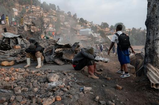 The fire destroyed hundreds of homes, the education ministy said — Jospin Mwisha / AFP