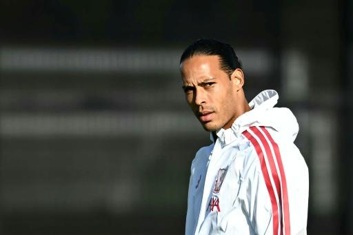 El defensa del Liverpool Virgil van Dijk entrena en la ciudad del noroeste de Inglaterra el 8 de septiembre de 2026 — Paul Ellis / AFP