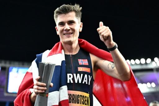 Norway's Jakob Ingebrigtsen walked away with $150,000 for winning the men's 5,000m — Jewel SAMAD / AFP