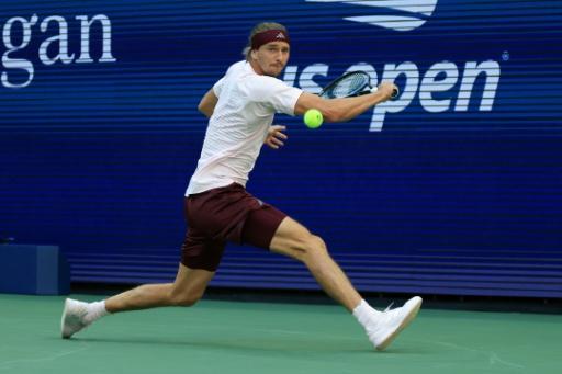L'Allemand Alexander Zverev, N.2 mondial, contre le Russe Karen Khachanov en demi-finale de l'US Open le 11 septembre 2026 à Flushing Meadows — TIMOTHY A. CLARY / AFP