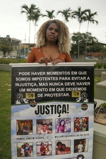 Sônia Bonfim Vicente posa para foto durante entrevista com a AFP no parque de Madureira, zona norte do Rio de Janeiro, em 5 de setembro de 2026 — Ivan PISARENKO / AFP