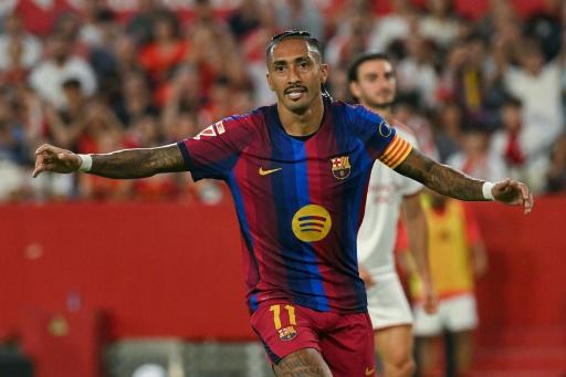 Raphinha treble fires perfect Barca to win at Sevilla
