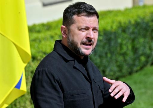 President Volodymyr Zelensky said there would be 'no threat to diplomacy' from the Ukrainian side — Sergei SUPINSKY / AFP