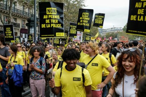 Thousands march in France against 'licence to kill' draft law