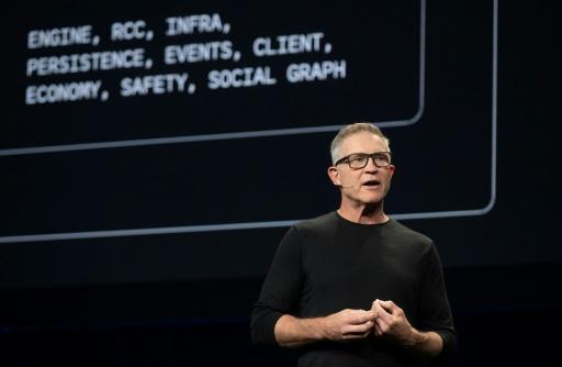 David Baszucki, cofondateur et PDG de Roblox, à l'ouverture de la conférence des développeurs de l'entreprise à San José, en Californie, le 11 septembre 2026 — Karl Mondon / AFP