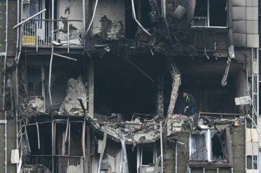 A wave of Ukrainian drones hit Moscow and the surrounding region — - / AFP