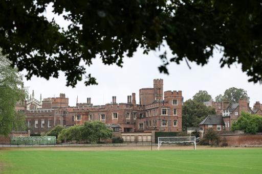 Vue générale du prestigieux collège privé pour garçons d'Eton, près du château de Windsor, où le prince George, fils aîné du prince William et de la princesse Kate, a fait sa rentrée, le 8 septembre 2026 — Adrian DENNIS / AFP