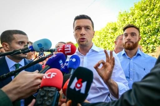 Jordan Bardella, le président du Rassemblement National (RN)à la Foire agricole de Beaucroissant, dans l'Isère, le 11 septembre 2026. — OLIVIER CHASSIGNOLE / AFP