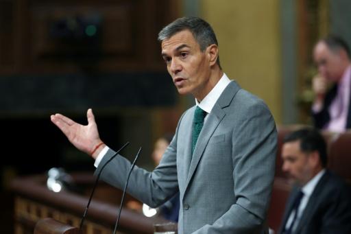 Le Premier ministre espagnol Pedro Sanchez s'adresse aux députés sur la crise à Ceuta, à Madrid le 3 septembre 2026 — Thomas COEX / AFP